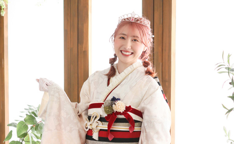 編み込み・三つ編みアレンジの成人式ヘア