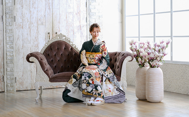 成人式の着付け