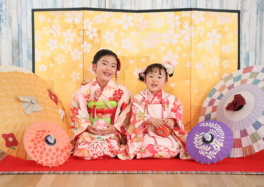 下の子３歳と上の子７歳の七五三撮影もこちらでお願いしました
