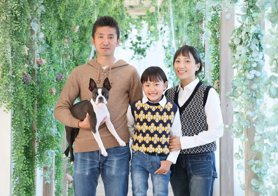 愛犬も一緒に撮影できて、素敵な思い出になりました